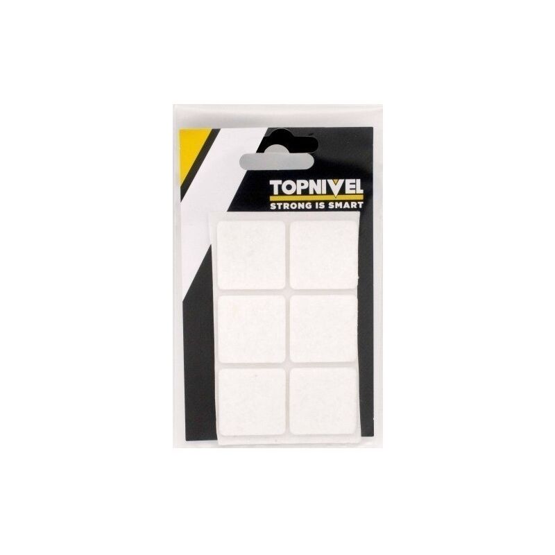 

Fieltro Proteccion 30X30Mm Adhesivo Cuadrado Blanco 6 Pz - Nivel