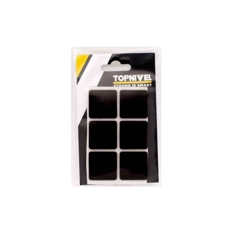 

Fieltro Proteccion 30X30Mm Adhesivo Cuadrado Marron 6 Pz - Nivel