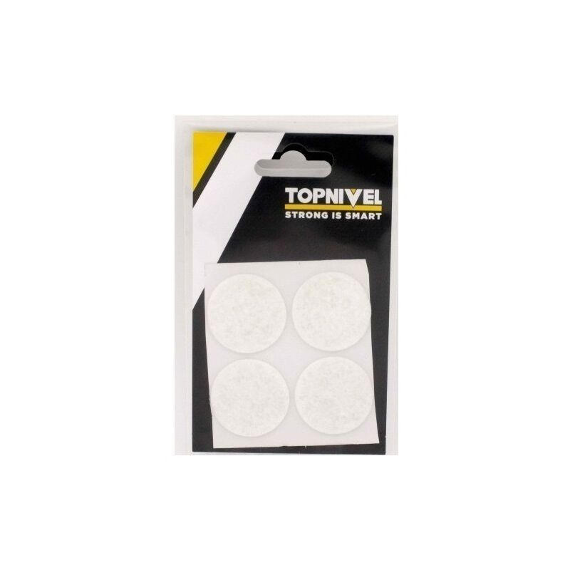 

Fieltro Proteccion 34Mm Adhesivo Redondo Blanco 4 Pz - Nivel