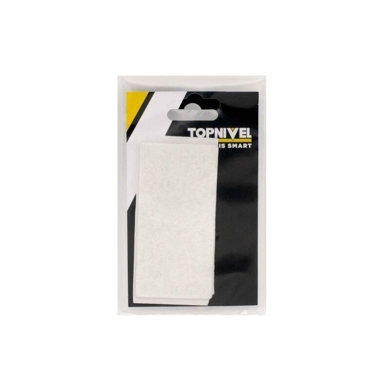 

Fieltro Proteccion 50X100Mm Adhesivo Cuadrado Blanco 2 Pz - Nivel