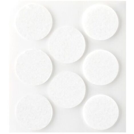 FIELTRO SINTETICO ADHESIVO D.27 MM BLANCO 4073-2- - INOFIX