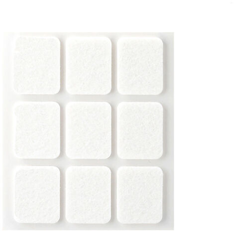 Fieltro Troquelado Cuadrado Lana Acrílica 29x23x3mm Adhesivo Blanco Plasfix Inofix