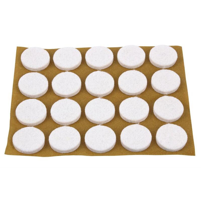 

Fieltros Redondos Color Blanco Contenido Blister de 2 unidadesMedidas mm:17 x 3