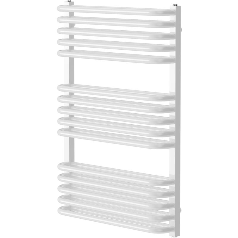 Wholesale Domestic - Fiennes White 736mm x 500mm Heated Towel Rail