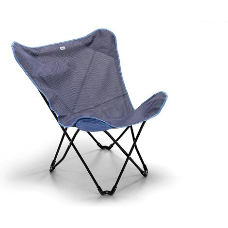 Fiesta M0806-02 Poltroncina Breeze blu pieghevole in textilene sacca trasporto