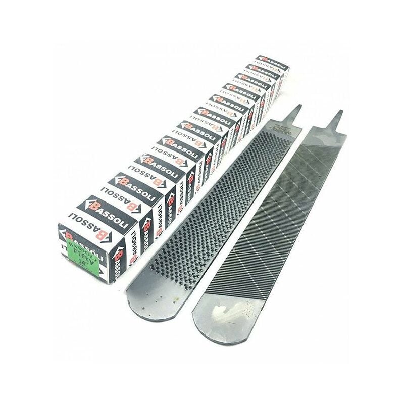 Fifty Râpe Bassoli 14 avec un côté lime et un côté râpe pour les clous et le fer