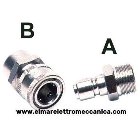 Fig. A 3/8" M Attacco rapido a sfere ARS250 idropulitrice