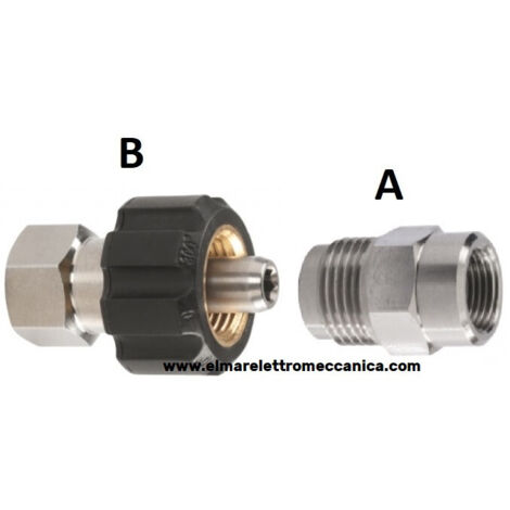 Fig. A 3/8" M MVG Raccordo Attacco rapido perno 11 a GHIERA idropulitrice