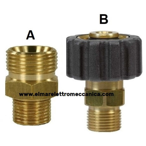Fig. B 1/4" M ARM22 Raccordo Attacco rapido girevole a GHIERA idropulitrice