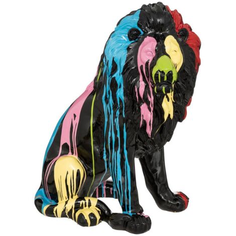 Figur Lion schwarz - 46x60 cm