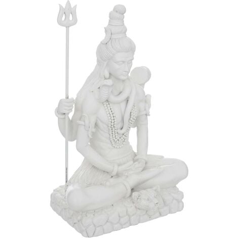 Figur Shiva Harz - weiß - H.28 cm - Atmosphera