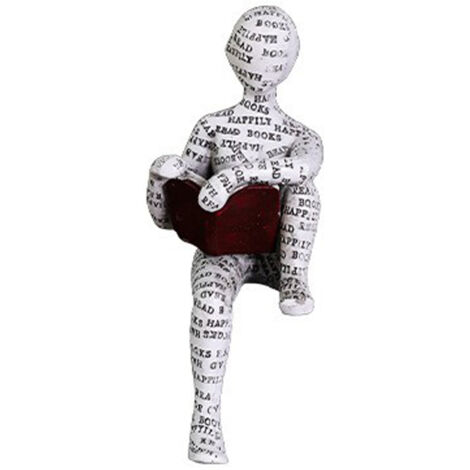 "Figur Skulptur A539-0013 Statue Lesende Pose Sitzend Europäischer Stil Luxuriös Modern Kreativ Dekor Wohnzimmer TV-Tisch Weinschrank Neues Zuhause"