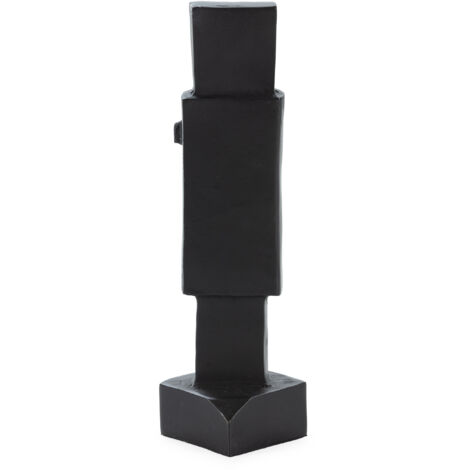 Figura 10X10X42 Metal Bronce Negruzco