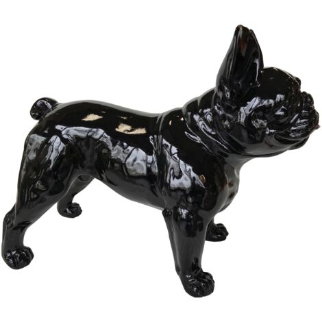 Figura Boston Terrier Kuatéh Osha 52x25x41 cm Negro