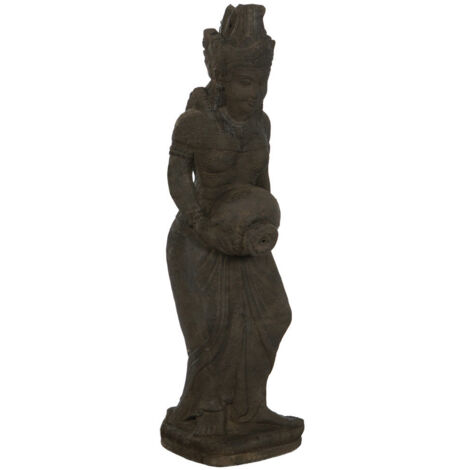 Figura Cemento 28X25X100 Diosa Javanesa Acabado An