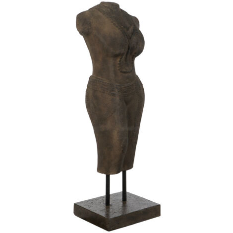 Figura Cemento 40X35X120 Diosa Javanesa Acabado An