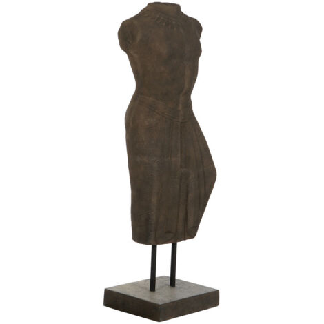 Figura Cemento 40X35X130 Guerrero Javanes Acabado