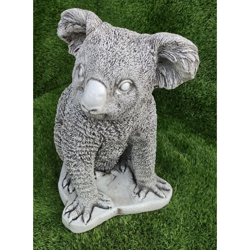 

Anaparra - Figura Cría de Koala de hormigón-piedra para exterior 18x20x23cm.