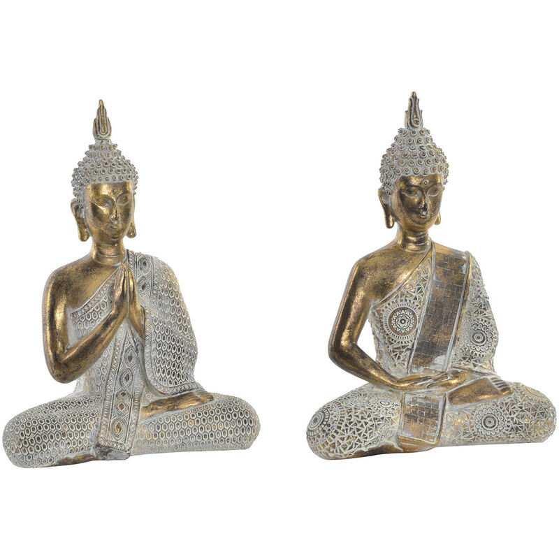 

Figura de Buda dorado para decoración. Diseño Zen - Wabi Sabi- Hogar y más. B