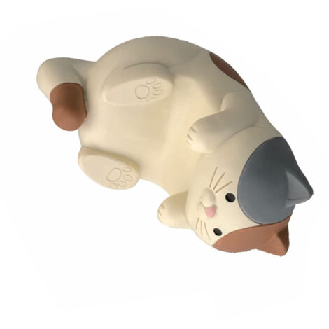 [Figura de gato multifuncional] Soporte universal tricolor para teléfono móvil, tableta, gafas y bolígrafo con base de resina de alta calidad (200 g)