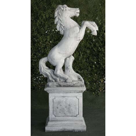 Figura de hormigón piedra clásica Caballo 27x32x85cm.