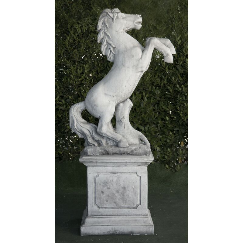 

Anaparra - Figura de hormigón-piedra clásica Caballo 27x32x85cm.