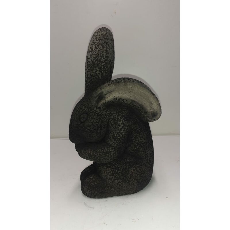 

Anaparra - Figura de Hormigón-piedra Conejo Naturel 12x10x25cm. Negro