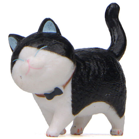 Figura de PVC de 4 cm, juguete decorativo de cartón, 17 g, figura de gato creativa, artículo de colección, regalo original