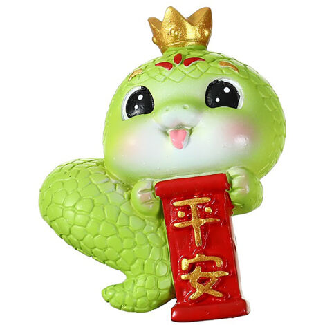 Figura de serpiente reclinada – Serpiente bebé, idea de manualidad del zodíaco, Año de la Serpiente, decoración para el hogar/automóvil, mascota de peluche 1114
