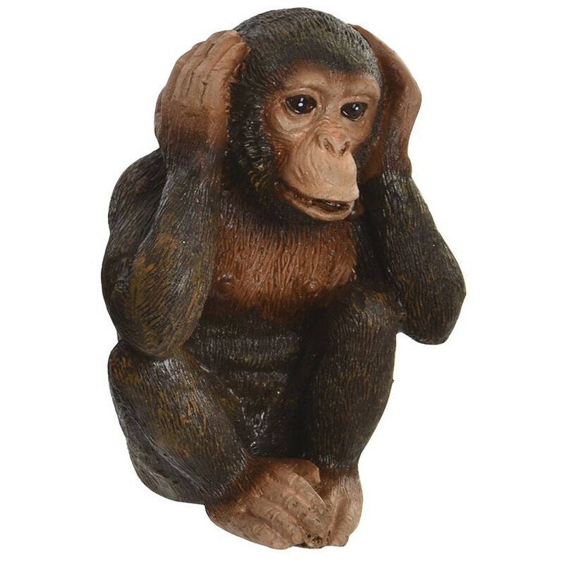 Figura decorativa de  monos  ver  o r y  callar  de  resina 