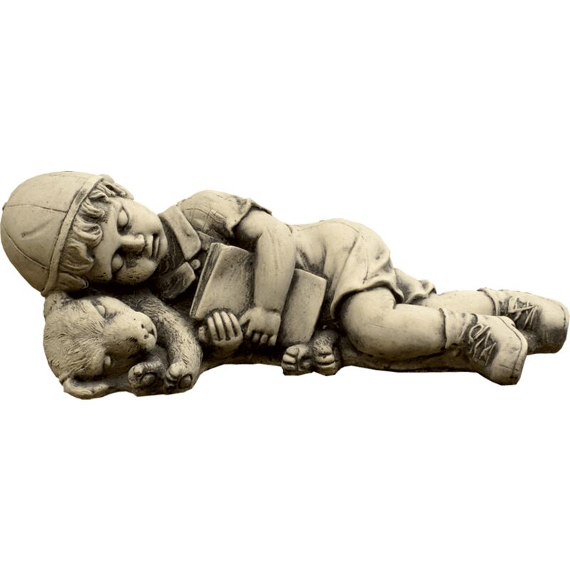 

Anaparra - Figura de Niño Acostado en Hormigón-piedra para el jardín exterior