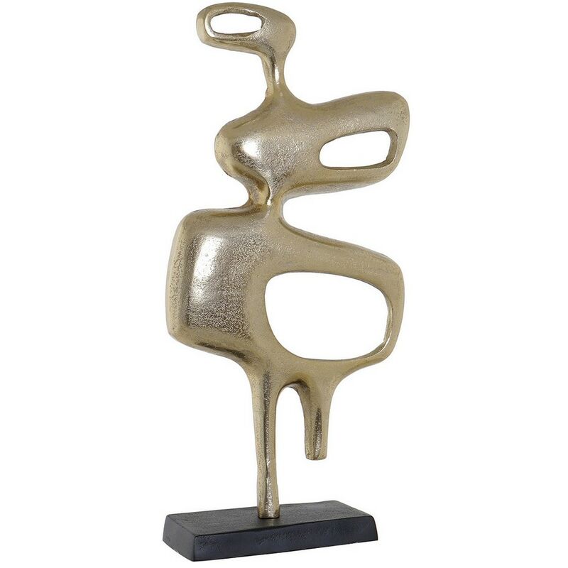 

Figura Decorativa DKD Home Decor Abstracto Dorado Aluminio (24 x 10 x 50 cm)