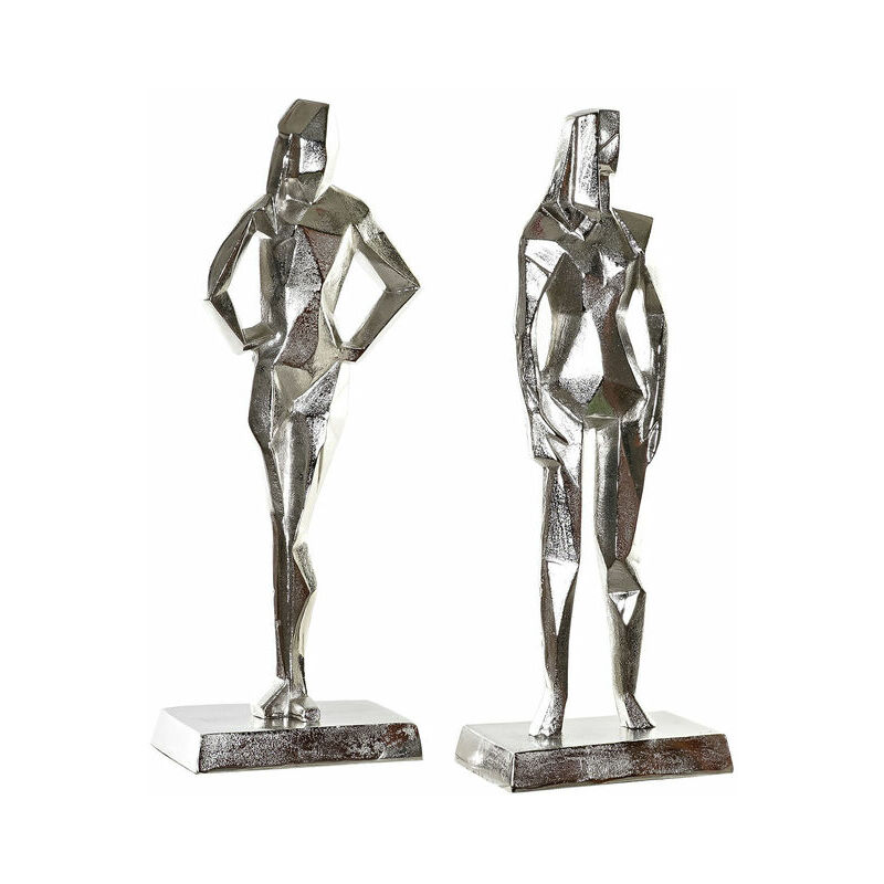 

Figura Decorativa DKD Home Decor Aluminio (2 pcs) (23 x 13 x 62 cm)