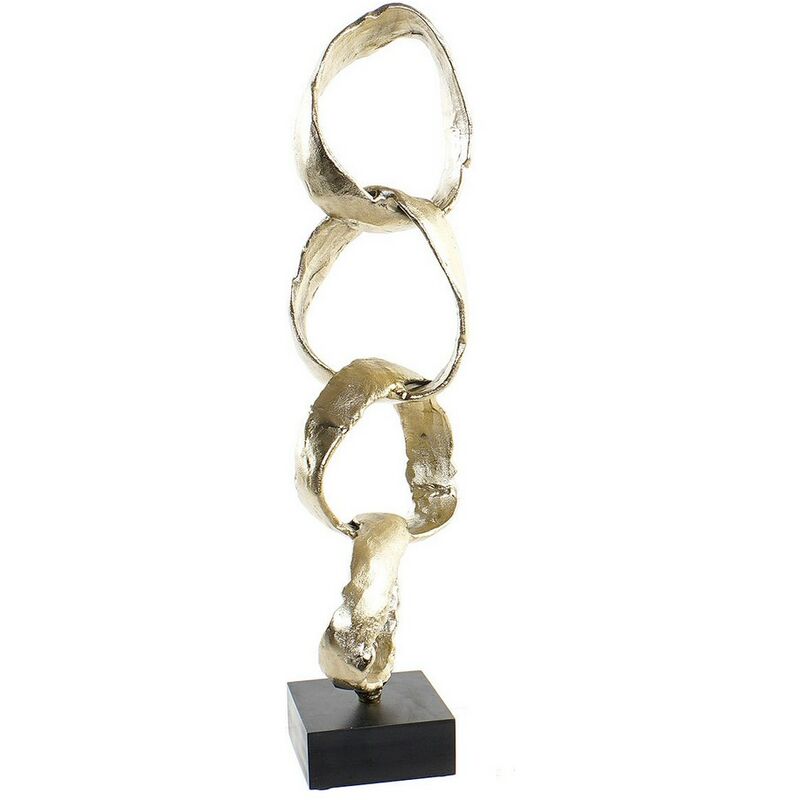 

Figura Decorativa DKD Home Decor Aluminio Mármol Abstracto (15 x 15 x 58 cm)