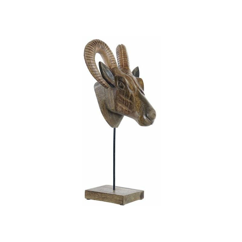 

Figura Decorativa DKD Home Decor Animal Metal Madera de mango (22 x 23 x 49 cm)