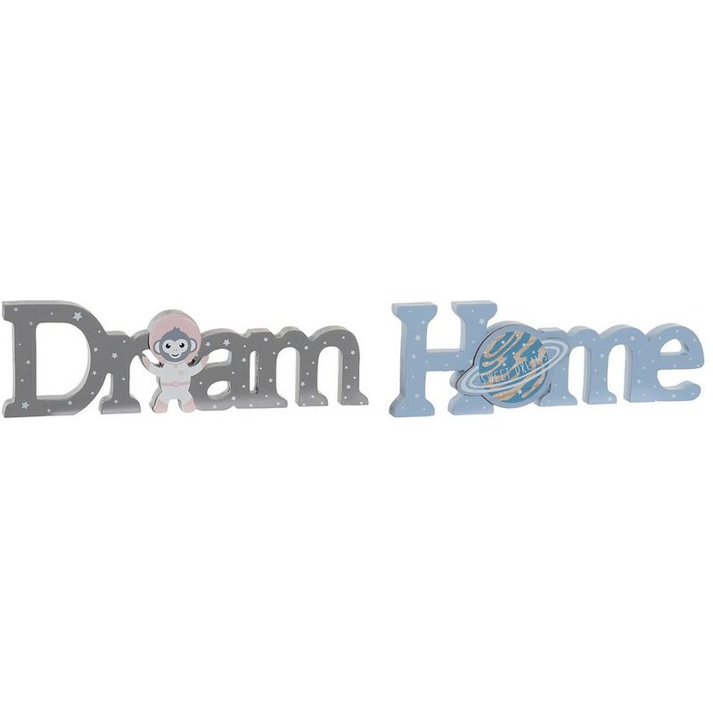 

Figura Decorativa DKD Home Decor Astro Monkey Madera MDF (2 pcs) (29.5 x 3 x 9 cm)