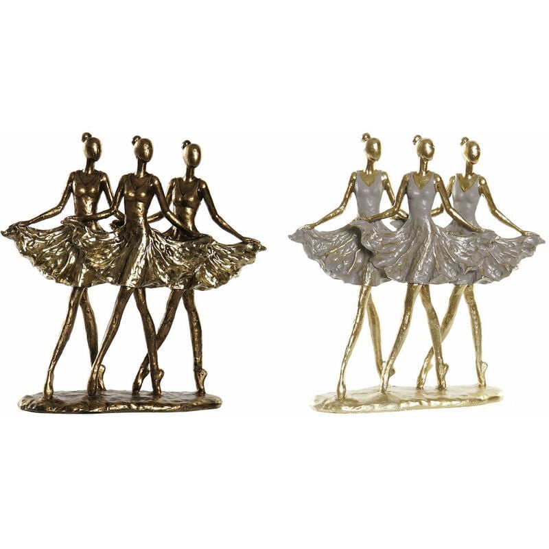 

Figura Decorativa DKD Home Decor Bailarina Ballet Resina (2 pcs) (29 x 9 x 30.5 cm)