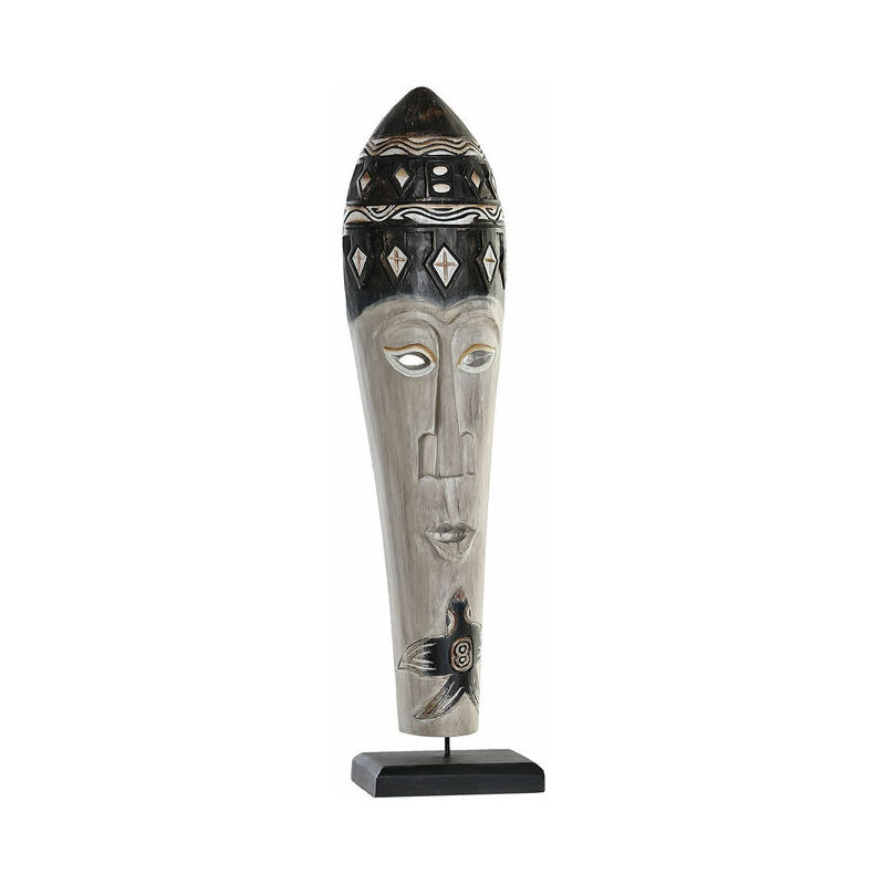 

Figura Decorativa DKD Home Decor Bambú Hierro Máscara (19 x 10 x 78 cm)