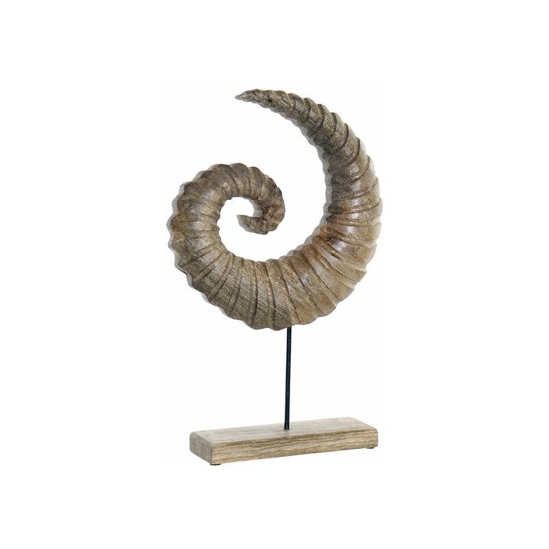 

Figura Decorativa DKD Home Decor Cuerno Metal Madera de mango (29 x 7 x 45 cm)