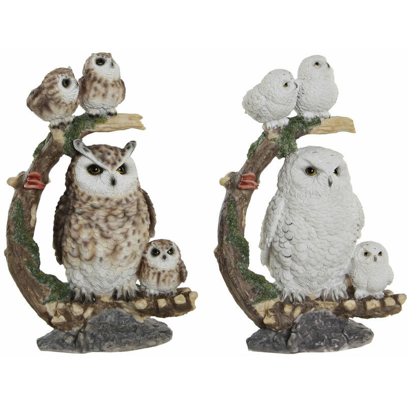 

Figura Decorativa DKD Home Decor Familia Búhos Resina (2 pcs) (20 x 15.5 x 31.5 cm)