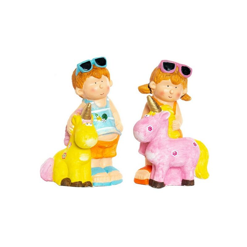 

Figura Decorativa DKD Home Decor Fibra de Vidrio Niños (2 pcs) (23 x 19 x 40 cm)