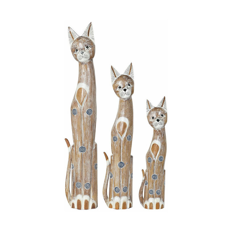 

Figura Decorativa DKD Home Decor Gatos (3 pcs) (16 x 7 x 78 cm) (14 x 6 x 60 cm) (17 x 7.5 x 100 cm)