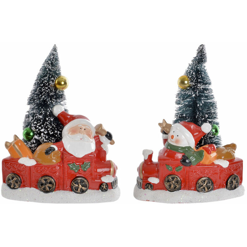 

Figura Decorativa DKD Home Decor Gres Papá Noel (2 pcs) (16 x 11 x 21 cm)
