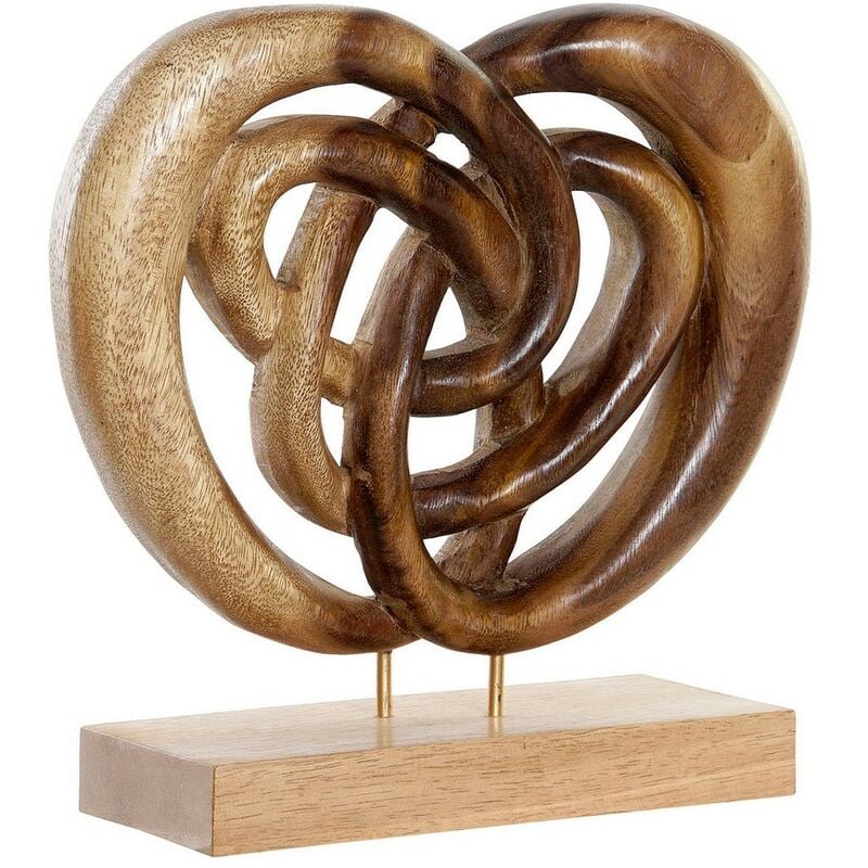

Figura Decorativa DKD Home Decor Madera Abstracto Natural (25 x 10 x 25 cm)