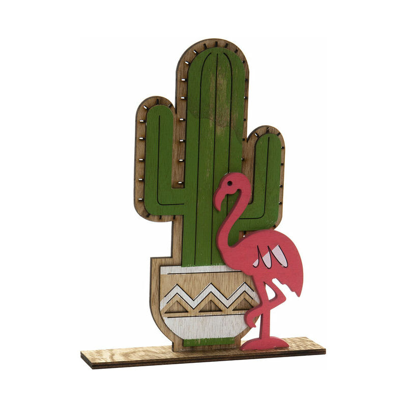 

Figura Decorativa DKD Home Decor Madera Cactus (18 x 4 x 23.5 cm)