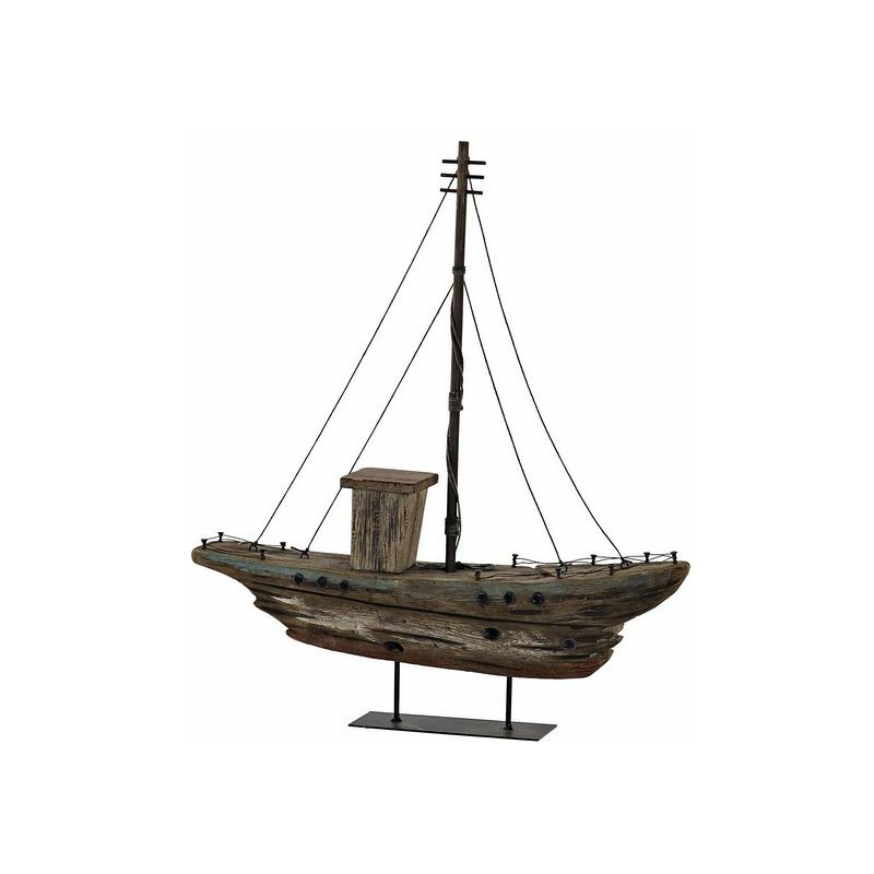 

Figura Decorativa DKD Home Decor Madera Metal Barco (39 x 8 x 44 cm)