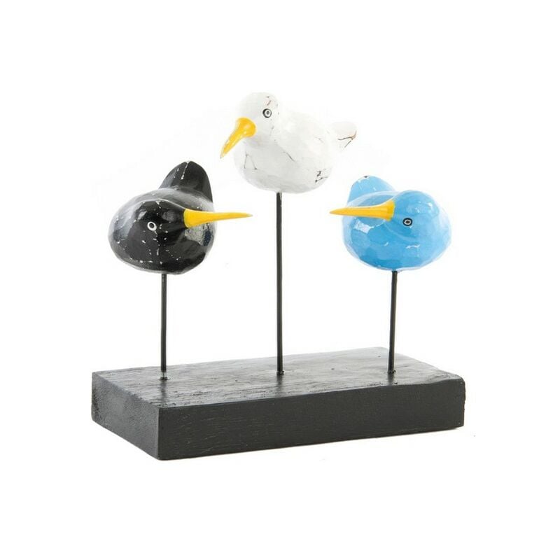 

Figura Decorativa DKD Home Decor Madera Metal Pájaros Acabado envejecido