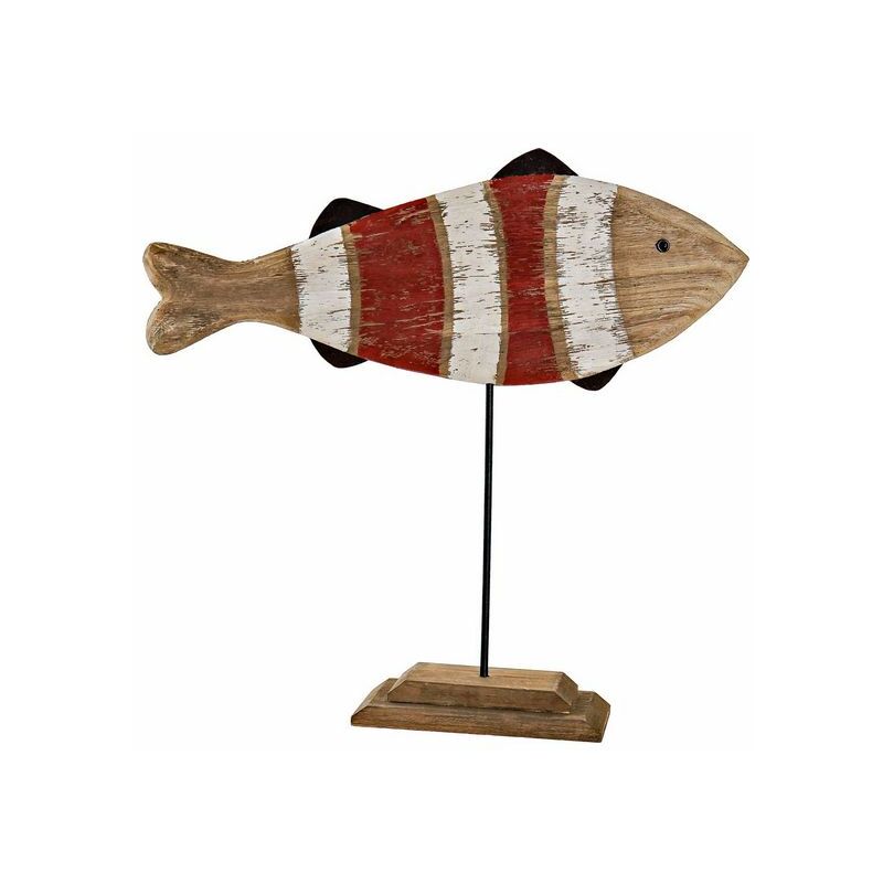 

Figura Decorativa DKD Home Decor Madera Metal Pez (59 x 12 x 57 cm)