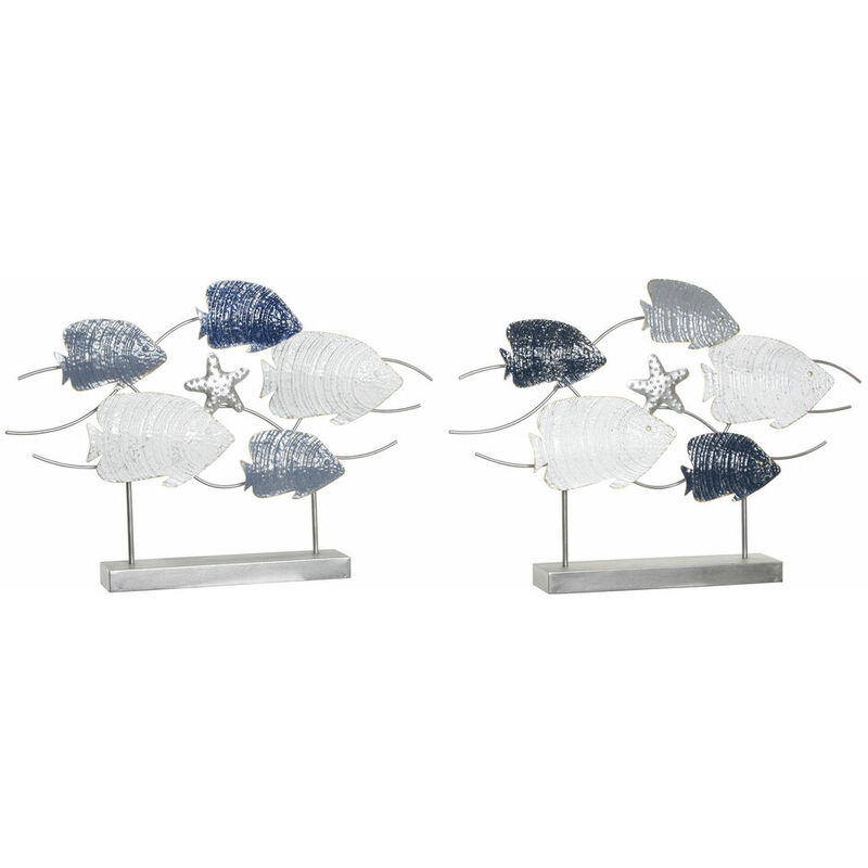 

Figura Decorativa DKD Home Decor Metal (2 pcs) (63 x 9 x 44 cm)