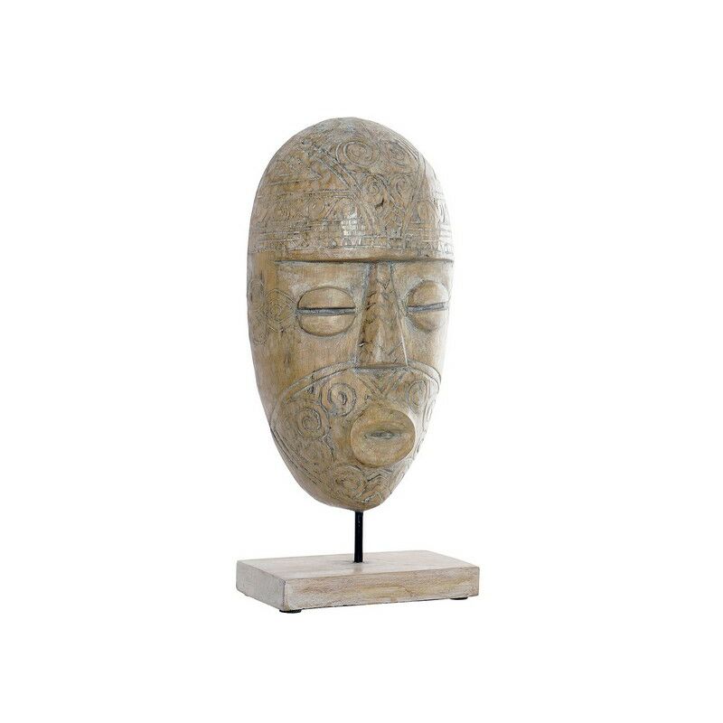 

Figura Decorativa DKD Home Decor Metal Bambú Máscara (20 x 10 x 44 cm)
